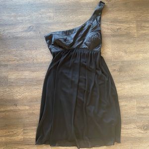 2/$20 Trixxi one shoulder formal black dress size 5 juniors